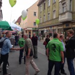 Landtagsabgeordneter Oliver Wehner vor Ort in der Pirnaer Altstadt